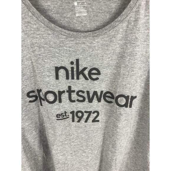 Nike The Nike Tee Nike Sportswear Est 1972 Graphic Tshirt Grey Size Medium - Picture 2 of 4